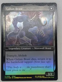 Vincent Valentine Prerelease FOIL FFVII Final Fantasy 7 MTG Magic Gathering NM - Image 2