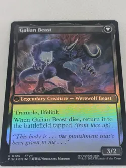 Vincent Valentine Prerelease FOIL FFVII Final Fantasy 7 MTG Magic Gathering NM - Image 5