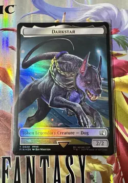 MTG Angelo / Darkstar #0019 #0020 FOIL Extended Art Final Fantasy Legendary Dog - Image 4