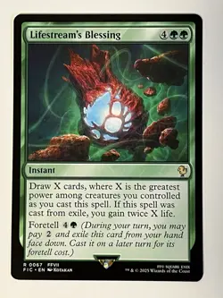 Lifestream's Blessing Commander: Final Fantasy Non-Foil Regular MTG - Image 1