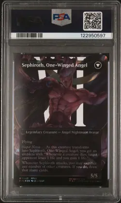 2025 MTG Sephiroth Fabled SOLDIER Borderless Surge Foil 527 Final Fantasy PSA 10 - Image 2