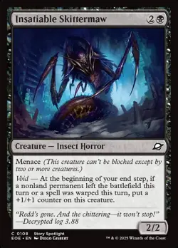 MTG Edge of Eternities C Insatiable Skittermaw #0108 PLAYSET 4X X4 - Image 1