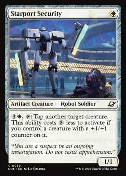 MTG Edge of Eternities C Starport Security #0039 PLAYSET 4X X4 - Image 1