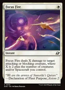 MTG Edge of Eternities C Focus Fire #0018 PLAYSET 4X X4 - Image 1