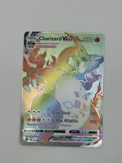 Charizard VMAX Rainbow Secret Rare 74/73 Champions Path Holo Pokemon TCG - Image 1