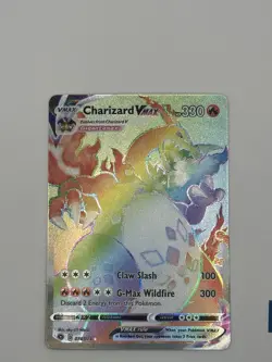 Charizard VMAX Rainbow Secret Rare 74/73 Champions Path Holo Pokemon TCG - Image 2