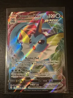 Pokemon Cards Urfishu VMax & Vaporeon VMax 2 Cards Total - Image 4