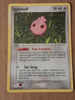 Pokemon Igglybuff 37/101 Hidden Legends Reverse Holo NM-MT See Pictures - Image 1