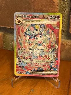 Sylveon ex Special Illustration Rare 156/131 Pokemon Prismatic Evolutions NM - Image 3