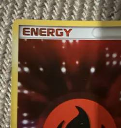 2007 Pokemon EX Power Keepers Fire Energy 104/108 Reverse Holo Rare Card - Image 2