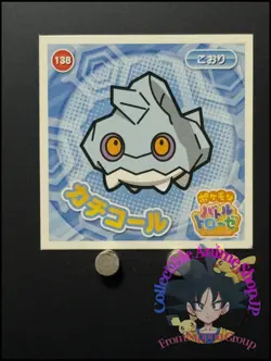 Bergmite Pokemon Battle Trozei Holo Sticker Decal Game Nintendo Japanese 2014 - Image 1