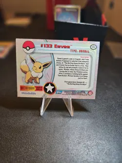 Topps Pokemon EEVEE #133 Blue Logo Non Holo TV Animation Edition - Image 2