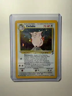 Pokemon Base Set 2 - Clefable 5/130 Holo Rare - Image 1