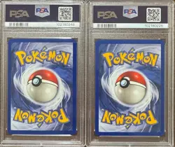 PSA 9 HORSEA 49 & SEADRA 42 1ST EDITION FOSSIL POKEMON MINT VINATGE - Image 2
