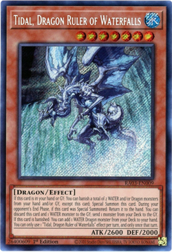 Yugioh! Tidal, Dragon Ruler of Waterfalls RA03-EN009 Secret Rare NM/M English - Image 1