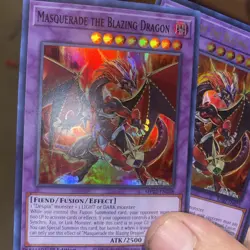 Yugioh! Masquerade the Blazing Dragon MP22-EN208 1st Edition &ra02 - Image 2