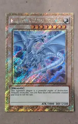 Blue-Eyes White Dragon MVP1-ENGV4 Secret Gold Rare Limited Edition Yugioh NM/M - Image 2