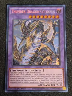 Yugioh! Thunder Dragon Colossus RA03-EN036 Secret Rare NM/M English - Image 1