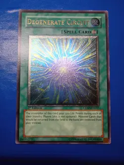 LP 1st Ed Degenerate Circuit CDIP-EN047 Ultimate rare Yugioh! (Tracked) - Image 1