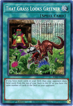 Yugioh! That Grass Looks Greener RA03-EN063 Secret Rare NM/M English - Image 1