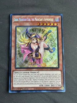 YUGIOH! Dark Magician Girl the Magician's Apprentice ALIN-EN004 Secret Rare NM - Image 1