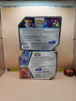 2 Pokemon Trading Card Empty Tin Containers Nintendo Pikachu - Image 2