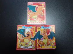 Pokemon Card Marumiya Holo Sticker Charizard No.12 & No.02 No.28 x3 #5563 - Image 1