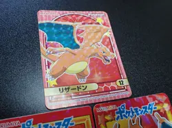 Pokemon Card Marumiya Holo Sticker Charizard No.12 & No.02 No.28 x3 #5563 - Image 2