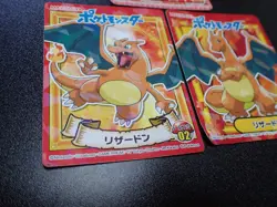 Pokemon Card Marumiya Holo Sticker Charizard No.12 & No.02 No.28 x3 #5563 - Image 3