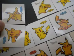 Pokemon Card Daiichi Bread Promo Sticker Pikachu x13 SET #4261 - Image 2