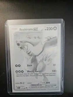 Reshiram EX 173/086 - White Flare - Ultra Rare English Pokemon Card - MINT - Image 1