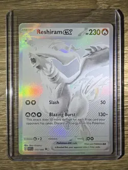 Reshiram EX 173/086 - White Flare - Ultra Rare English Pokemon Card - MINT - Image 1