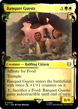 MTG Banquet Guests 450 Rare Foil Showcase Scrolls LTC Commander - Image 1