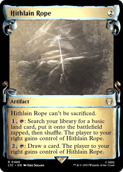 MTG Hithlain Rope 486 Rare Foil Showcase Scrolls LTC Commander - Image 1