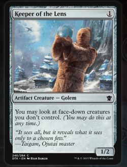 Magic the Gathering MTG Keeper of the Lens (240) Dragons of Tarkir LP - Image 1