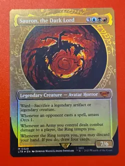 The Lord Of The Rings Sauron The Dark Lord Showcase Foil Mtg - Image 2