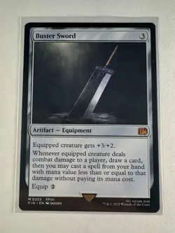 Buster Sword Final Fantasy MTG Mythic Rare Mint - Image 1