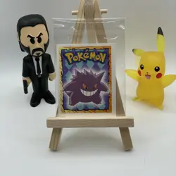 1999 Gengar Pokemon Series 1 Sticker Card Topps Merlin Nintendo #94 - Image 1