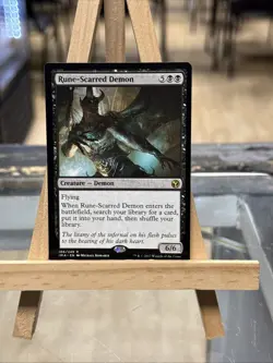 MTG *Rune-Scarred Demon X1* (LP) Iconic Masters Magic the Gathering Free Ship - Image 1