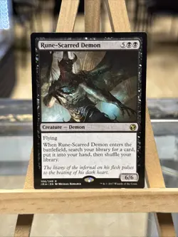 MTG *Rune-Scarred Demon X1* (NM) Iconic Masters Magic the Gathering Free Ship - Image 1