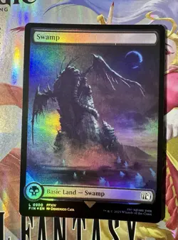 4x Swamp, 0300, Foil, Full Art, Final Fantasy, Magic the Gathering MTG NM - Image 1