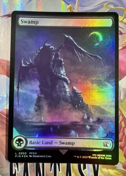 4x Swamp, 0300, Foil, Full Art, Final Fantasy, Magic the Gathering MTG NM - Image 2