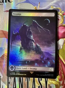 4x Swamp, 0300, Foil, Full Art, Final Fantasy, Magic the Gathering MTG NM - Image 3