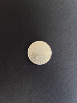 Misty Trainer Meiji Battle Coin Japanese Silver Metal Pokemon Nintendo Official - Image 3