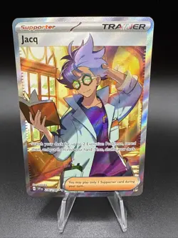 Pokemon TCG Trainer Jacq 236/198 Secret SV Base Set Ultra Rare Holo, NM - Image 1