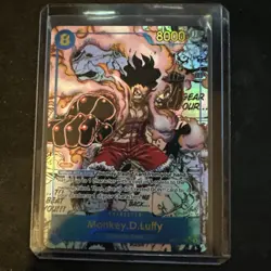 One Piece Card Monkey D. Luffy Gear 4 Manga Alt OP11-118 Fist of Divine English - Image 1