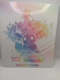 Pokemon Prismatic Evolutions Player's Guide Manual Book Only New Mint - Image 1