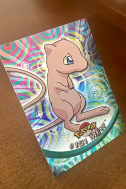 Pokemon Topps Holo foil Mew #151 TV Set Card - Blue Box -Near Mint or Mint - Image 1