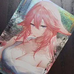 Goddess Story Hot Spring YAE MIKO Pink Fox Waifu Genshin Impact ACG Card C451 - Image 2