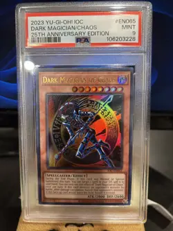 PSA 9 Dark Magician of Chaos Ultra Rare IOC-EN065 Yugioh 25th Anniversary - Image 1